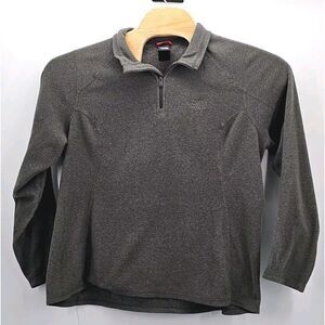 The North Face Fleece Jacket Size‎ XL Women's Gray 1/4 Zip Pullover Lightweight